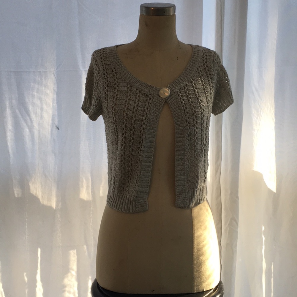 Grey sweater cover up